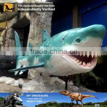 My Dino-C028 Amusement Park Fiberglass Sea Animal Shark Sculpture Model photo-3