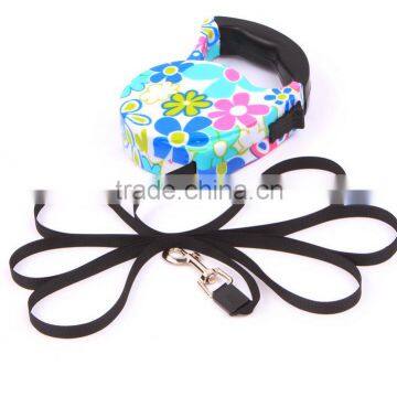 Colorful plastic retractable pet leashes