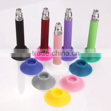 FDA approved food grade suction cup silicone battery holder for vaporizer ego