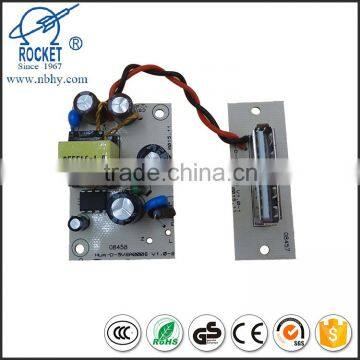 Professional mobile USB charger PCBA Manufacturer in China 5V2A