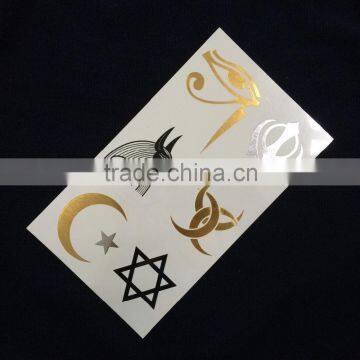 Customized Non-toxic Flash Foil Logo Tattoo Local Characteristics Body Tattoo Sticker