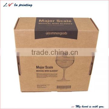 custom plain cheap printable corrugated packing box for wine with from professional manufacture