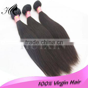 Huixin Hair Products Wholesale Natural Straight Raw 7A Grade 100% Unprocessed European Straight Hair Weave