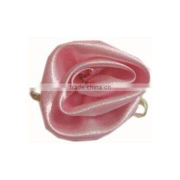 Satin Ribbon Red Ribbon Rose Flowers for Headbands Satin Ribbon Handmade Flowers Make Satin Ribbon Flowers photo-6