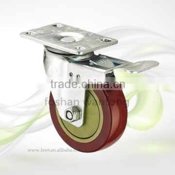 3''4''5'' Medium Duty PVC/ PU Hardware Caster Wheel