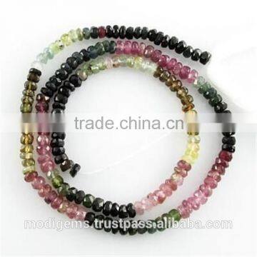 Multi Tourmaline beads Faceted