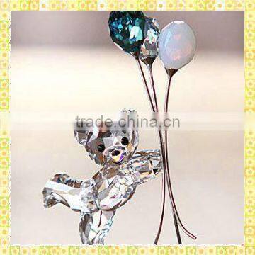 New Arrival Cut Crystal Bear Play Ball For Wedding Decoration