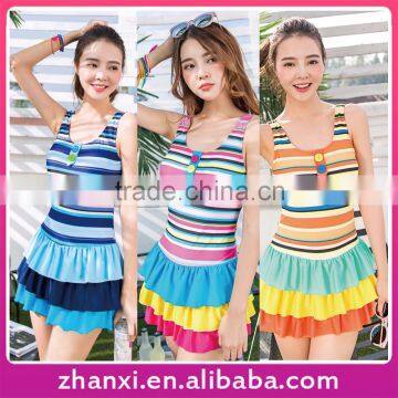 Beach party wear dress swimwear manufacturing company japanese one-piece swimsuit