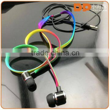 Hot sale custom shoelace earphones 3.5mm cable noise cancelling headphone for Ps4