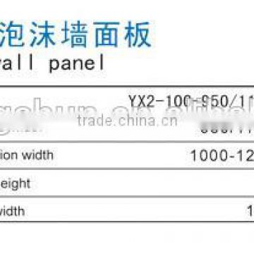 Eco green panels exterior wall panel /factory partition/heat insulation materials for buildings