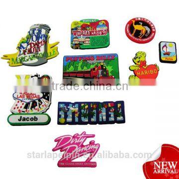 soft PVC cheap tourist souvenir blank creative fridge magnet