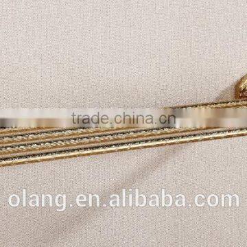 Gold color surface finished towel rack towel shelf