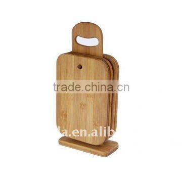 bamboo cutting boards set with stand