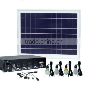 solar panel system with Li-ion battery and USB mobile charger