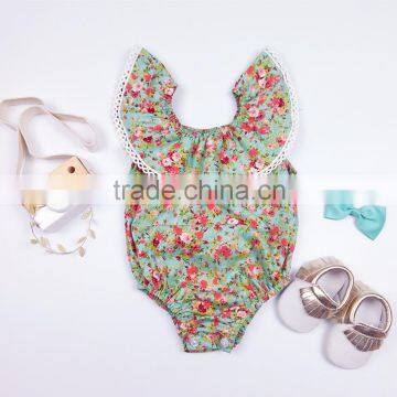 Cheap designer clothing wholesale china floral baby clothes