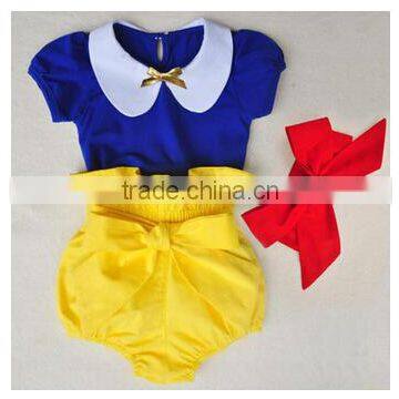 wholesale baby clothes supplier kids shirt and shorts with Head band