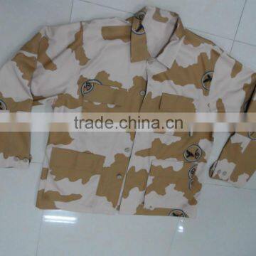 OEM cotton polyester twill desert camouflage USA army battle dress uniform clothing sets