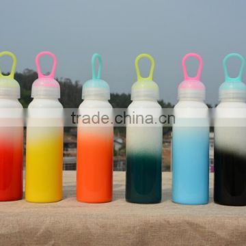 Bulk items of Superior ceramic water bottle /cup with gradual change colour ,easy to carry stokage