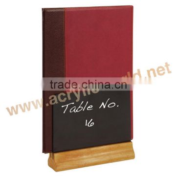 chalkboard bar menu/wooden menu holder with chalkboard/restaurant chalkboard menu