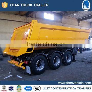 High Quality 80 tons 3 Axles Dump Semi-Trailer / Rear Tipper Trailers For Sale