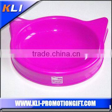novelty pet bowls cat head plastic cat bowl