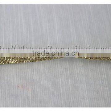 2016 New Arrival 1cm Gold Nylon Tape Polyester Cord Strapping for Decoration photo-3