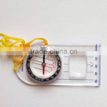 Hiking Orienteering All in 1 Map Scale Compass , Compass With Key Ring , Cheap Promotion Key Chains photo-2