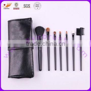 Seven-piece High-grade Goat/Nylon Brush Set With Black Cosmetic Bag photo-2