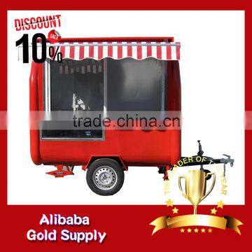 CE approved Street Mobile Ice Cream cart Mobile Kiosk trailers/coffee carting van