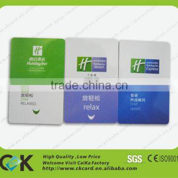 New arrival high quality PVC RFID hotel key card printing from Shenzhen