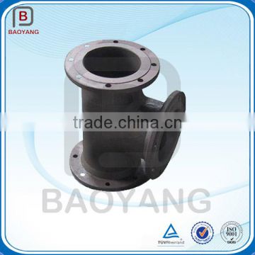 Casting double flange bend ductile iron pipe fitting