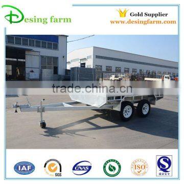 Quality heavy duty galvanized tri-axle flatbed trailer for sale
