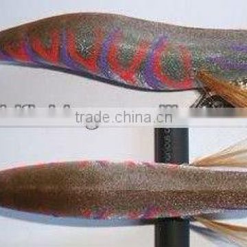 Luminous soft plastic squid lures