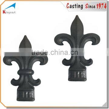 Casting with cast iron decorative hardware