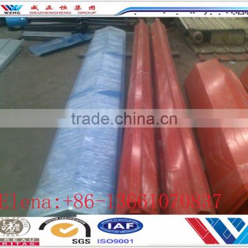 2015 new types of ridge tile / color steel roof ridge cap/roof tile for prefabricated house made in China