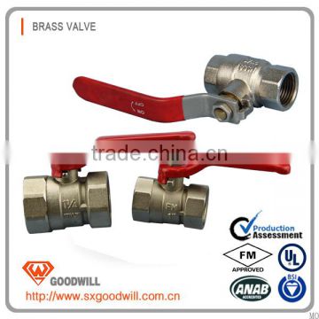 high quality red handles ball valve