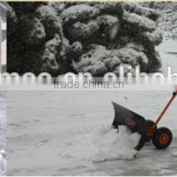 manual handy snow shovel with wheel