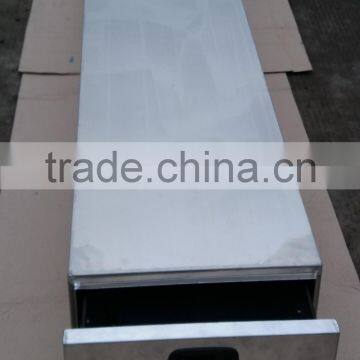 Aluminum Tool Box Half Door With Removable Shelf and 3 Drawers photo-3