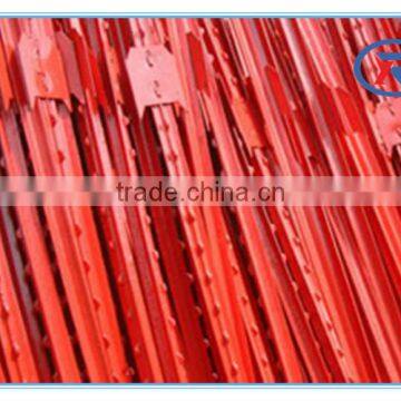 China High Quality Green and Red Painted Studded Steel T Post photo-4