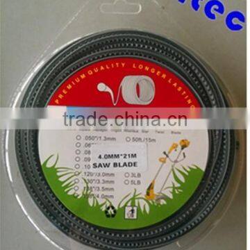 3.0mm saw blade Nylon Grass Trimmer Line with blister package