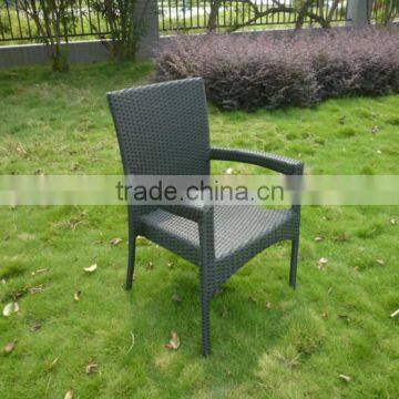 Modern Outdoor Wicker Furniture Stackable Garden Rattan Dining Chair(2042AC) photo-4