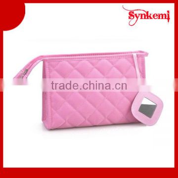 Wholesale girls makeup bag with mirror