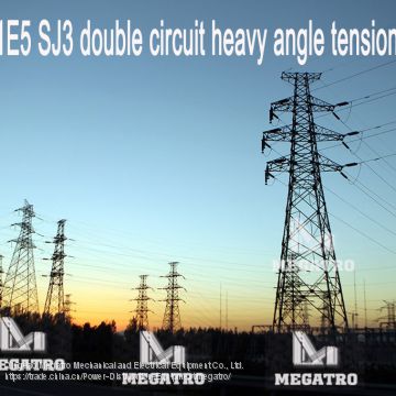 MEGATRO 110kV 1E5 SJ3 double circuit heavy angle tension tower