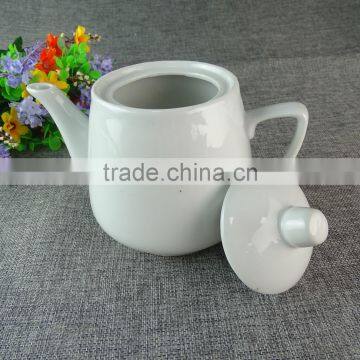Eco Friendly Large White Ceramic Pot For Daliy Use Wholesale Porcelain Teapot photo-2