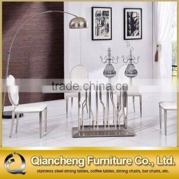 2017 High Quality Simple Style Marble Top Dining Table Set photo-2