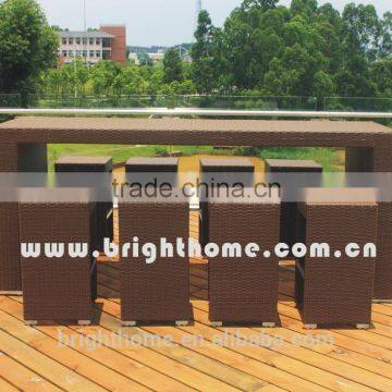 Rattan Bar Chair Bar Set