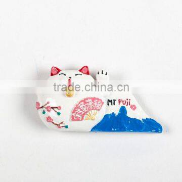 3D Custom Lovely Japanese Cat Resin Souvenirs Fridge Magnets photo-2