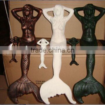 Casting Beautiful Iron Mermaid For home/garden decoration