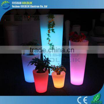 Bar Decorative Lithium Battery RGB Light Solar Light with Flower Pot