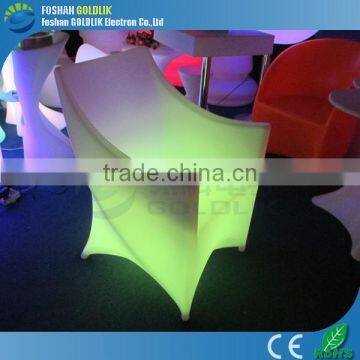 Color changing light chairs outdoor led furniture sofa GKS-071GR